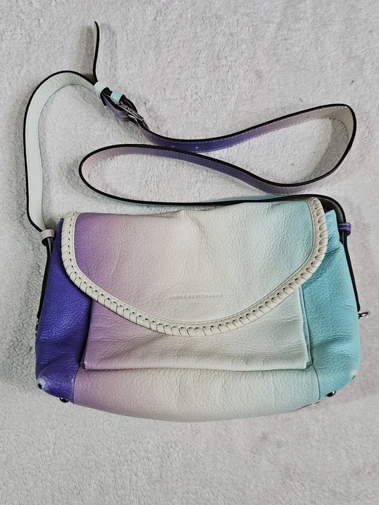 Aimee Kestenberg Pebble Leather Crossbody All For Love Aruba Ombre. - Picture 2 of 14
